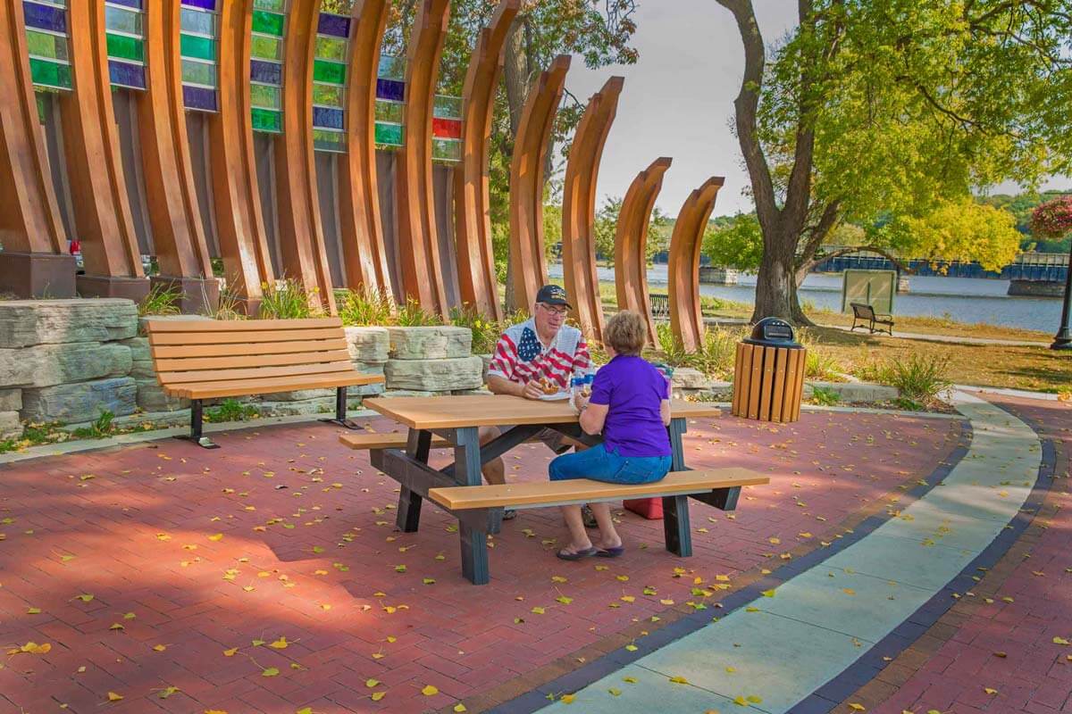 Matching Materials and Color for Picnic Tables and Benches